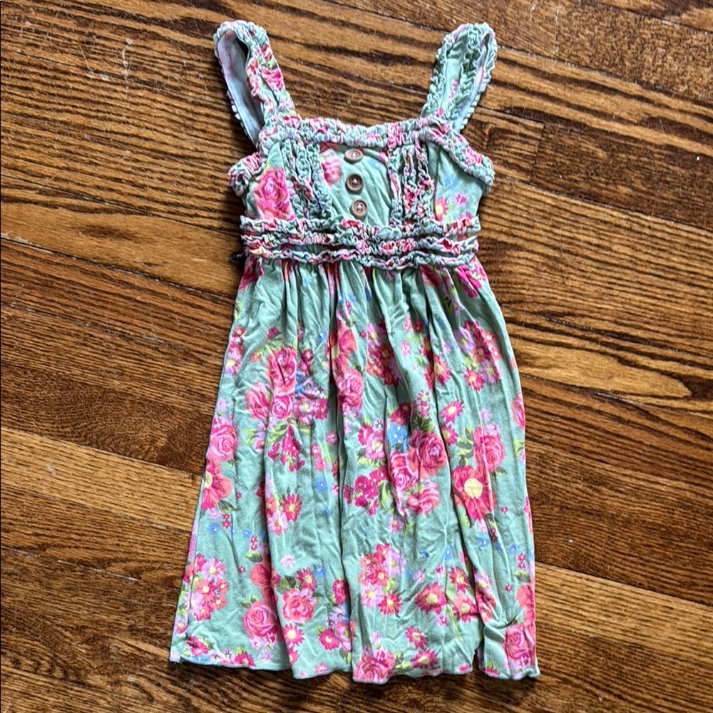 Matilda Jane Pink Ruched Sundress Sleeveless Casual